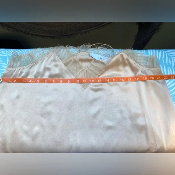 IRO Silk Berwyn Lace Camisole 44 Cream - Picture 7 of 9